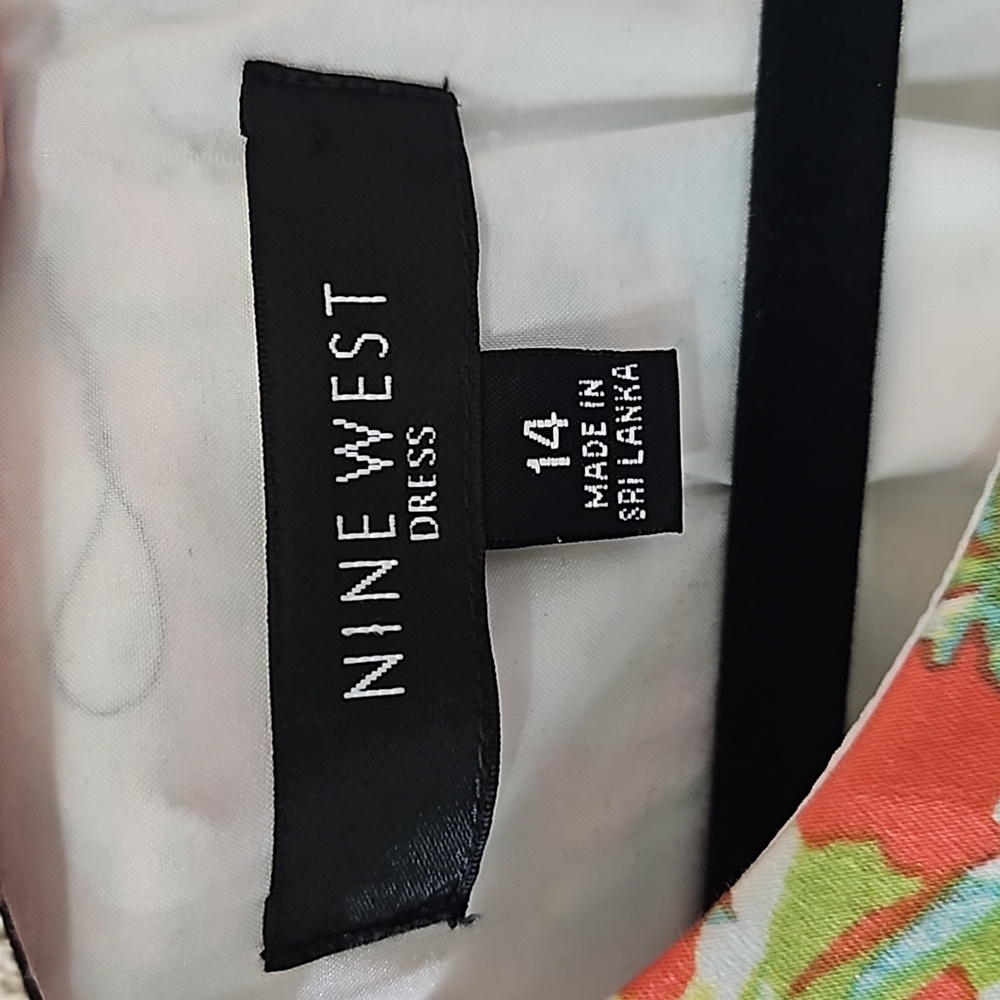 Nine West Sleeveless Spring Dress Size 14 - Picture 3 of 9